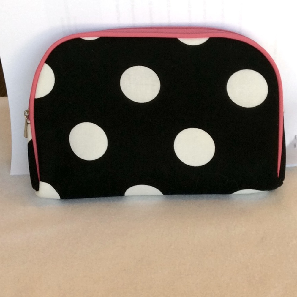 FINAL SALE PRICE Once Upon a Rose Polka Dot Makeup Bag